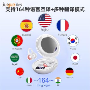 164+ language translation earphones, intelligent real-time translation, photo recording, business negotiations, cross-border Bluetooth earphones