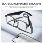 The new 2-in-1 smart Bluetooth glasses XG92 feature stereo AI translation touch ultra-long-lasting glasses and earphones