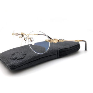 New fashion glasses business style rimless men's mirror frame with glasses personality retro ladies optical glasses frame wholesale