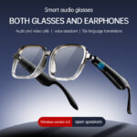 The new 2-in-1 smart Bluetooth glasses XG92 feature stereo AI translation touch ultra-long-lasting glasses and earphones