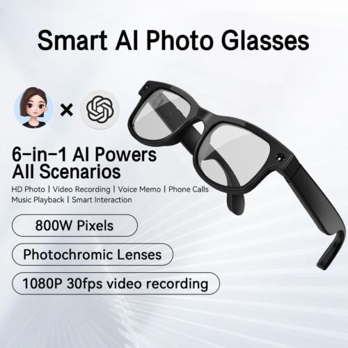 Factory direct sales AIMB-G2 smart glasses Bluetooth call 8 million pixels AI translation music recording sunglasses