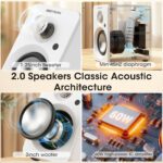 Hi-fi 3-inch active speaker, two-way bookshelf speaker, audiophile, stereo home high-end audio