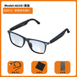 Wireless Bluetooth glasses, smart sensory color-changing sunglasses, business calls, multilingual real-time AI translation glasses