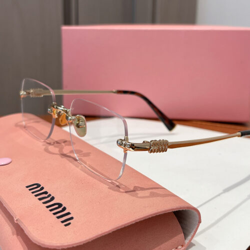 Miao SMU B50S rimless glasses frame fashionable and versatile flat mirror casual optical myopia glasses can be equipped with myopia