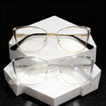O1CN01pPGm7Y1EaaqhLgbUj_2200804660368-0-cib.jpg Metal blue light blocking glasses frames, export style, personalized cat-eye flat lenses, European and American lenses, prescription frames and frames