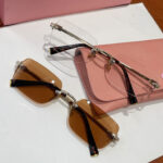 O1CN01pRKavx1EDh2tJb81l_3160230318-0-cib-1.jpg Miao SMU B50S rimless glasses frame fashionable and versatile flat mirror casual optical myopia glasses can be equipped with myopia