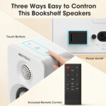 Hi-fi 3-inch active speaker, two-way bookshelf speaker, audiophile, stereo home high-end audio