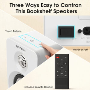 Hi-fi 3-inch active speaker, two-way bookshelf speaker, audiophile, stereo home high-end audio