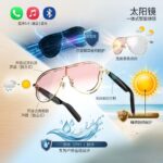 New F01 Cross-border Wireless Bluetooth AI Smart Glasses Sunglasses Black Technology Business Cycling Sun Video Photography New F01 Cross-border Wireless Bluetooth AI Smart Glasses Sunglasses Black Technology Business Cycling Sun Video Photography