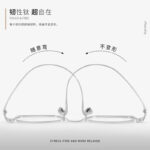 Designer pure titanium frames, full titanium square frames, silver frame glasses, men with myopia 923204, ultra-light titanium frames, optical frames