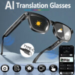 Cross-border M08 smart glasses real-time picture Type-c interface elastic temples AI smart glasses with camera