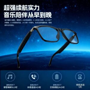 M01 New AI Translation Smart Glasses High-Definition Sound Quality Bluetooth Glasses for Real-Time Audio and Video Call Interpretation