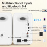 Hi-fi 3-inch active speaker, two-way bookshelf speaker, audiophile, stereo home high-end audio