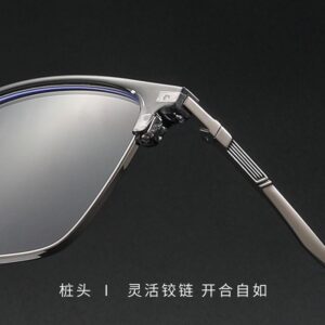 High Quality Coconut Gray Eyebrow Frames Male KE001 Metal Half Rim Myopia Glasses Wholesale Dan Sunshine Frames