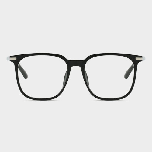 1286 New Round Frame Ultralight TR90 Optical Glasses Frame Black Frame Net Red Plain Makeup Anti-Blue Light Flat Light Glasses Tide