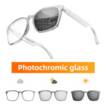 Cross-border AI Bluetooth smart glasses anti-blue light translation call music open smart bluetooth glasses headset