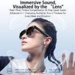 Cross-border M08 smart glasses real-time picture Type-c interface elastic temples AI smart glasses with camera