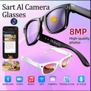 W610 glasses, 8MP AI translation for photo and camera smart glasses, WIFI image transmission, dual noise-cancelling and shake-resistant sunglasses