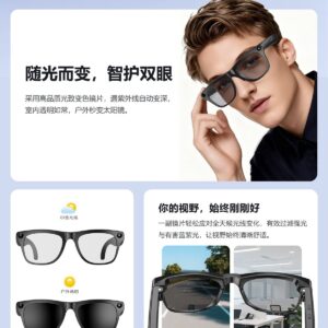 xk Pro smart AI glasses with camera, photo translation, call music recording, Bluetooth glasses, conversation translation and recording