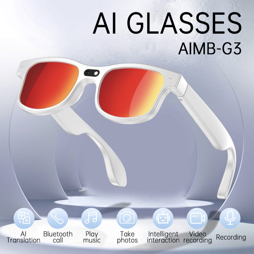 Cross-border G3 smart glasses Ai translation 800W photo video picture recognition glasses Bluetooth call music wholesale