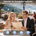 Cross-border M02S smart glasses 8MP camera real-time translation Bluetooth call AI glasses smart glasses