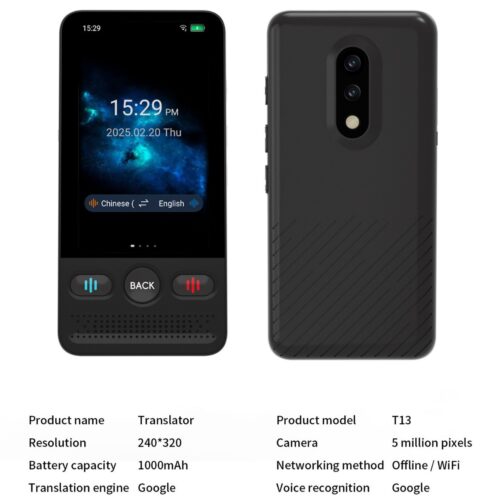 T21 Intelligent Translator Overseas Conference Text Voice Photo Translation Accurate Offline Translator Equipment Wholesale