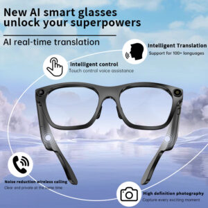 S336 Smart Glasses AI Translation, Photo Recording, Music Playback, Voice Calls, Smart Glasses Bluetooth Camera