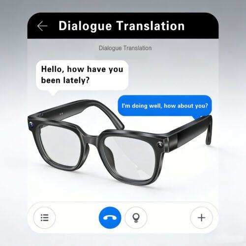 Smart glasses: dustproof and waterproof, AI-proof, photo, and translation wireless earphone frame model